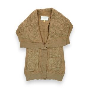 LEIFSDOTTIR Women's Baby Alpaca Sweater Size XS Wool / Silk Brown MSRP $228